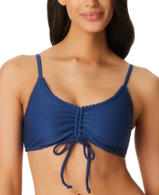 Jessica Simpson - Women's Pretty in Pique Ruched Bikini Top