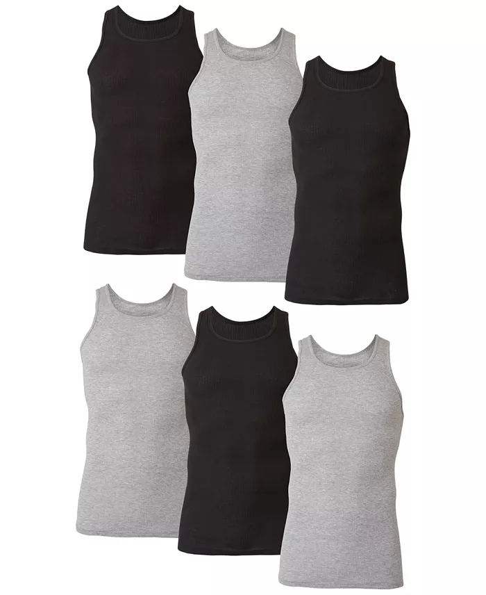 Men's 6-Pk. Ultimate&reg; ComfortSoft&reg; Dyed Tanks