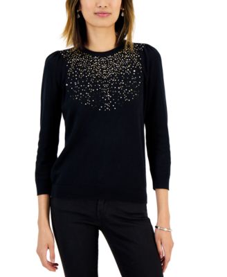 Charter Club - Petite Embellished Sweater
