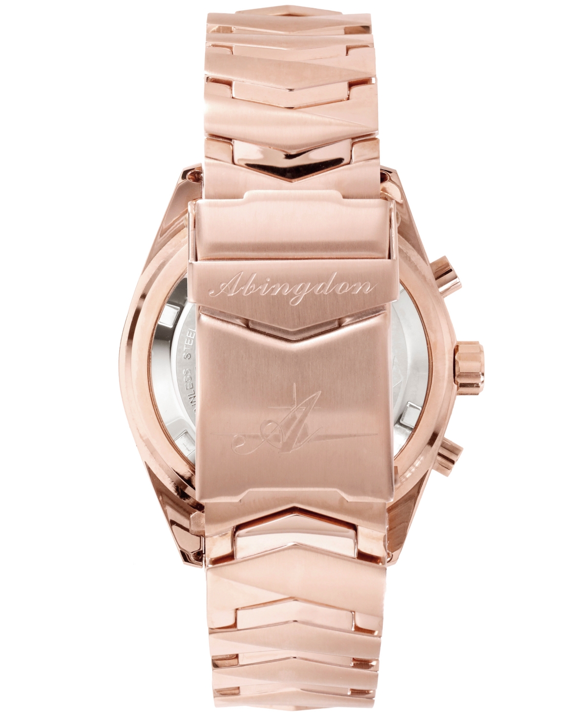 Shop Abingdon Co. Women's Katherine Chronograph Multifunctional Rose Gold-tone Stainless Steel Bracelet Watch, 40mm In First Class Rose Gold-tone