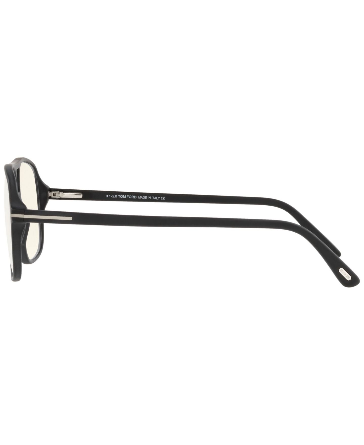 Мужские очки Tom Ford Man Square Plastic FT5737-B Eyeglasses, цвет: Чёрный матовый — фото 3