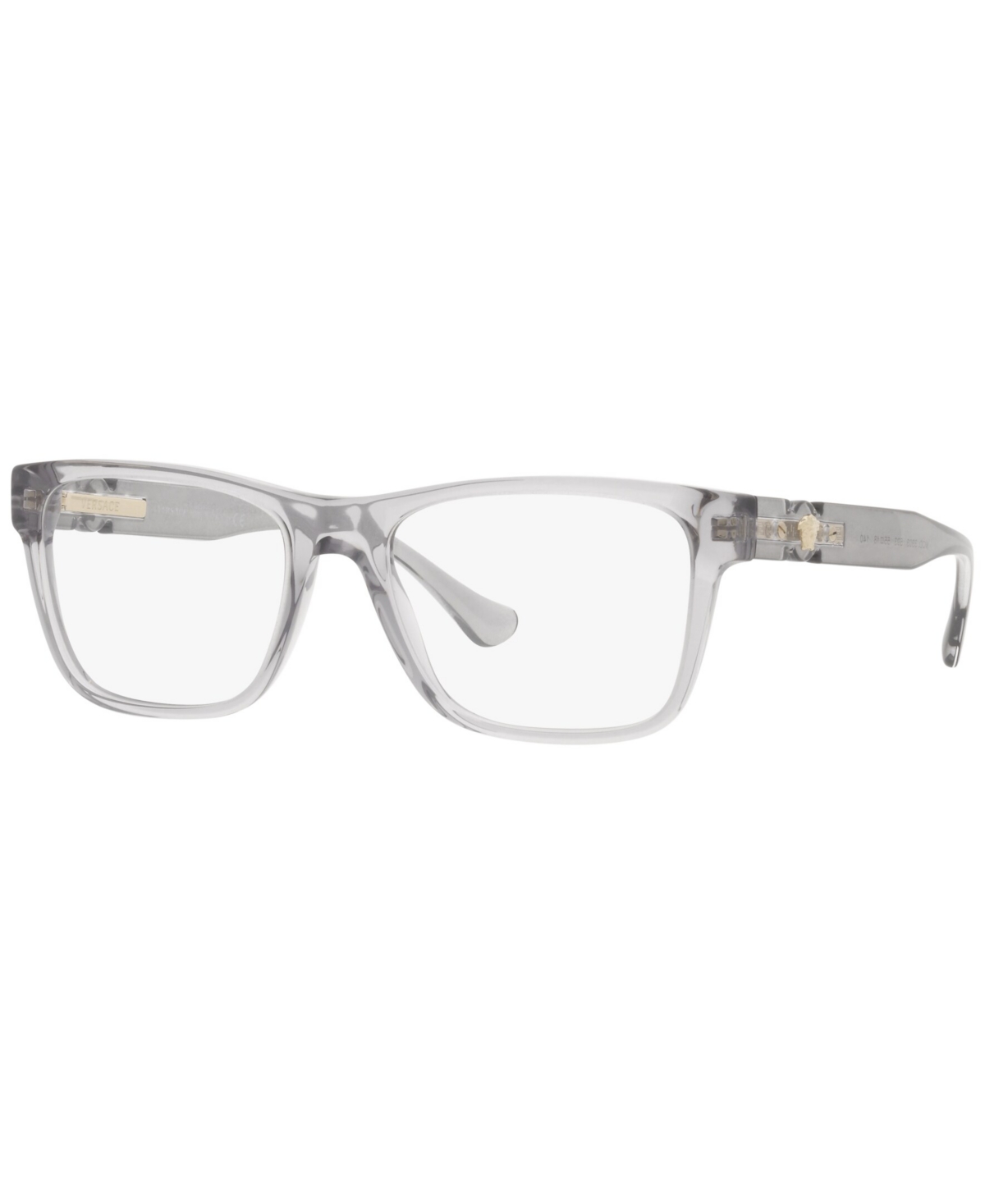 VE3303 Men's Rectangle Eyeglasses - Black
