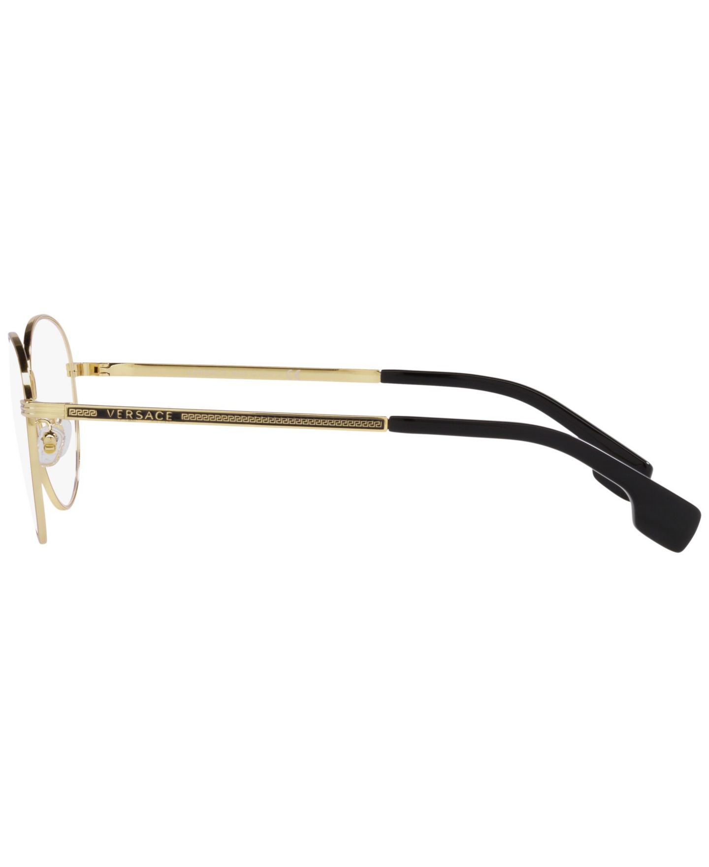 Мужские очки Versace Man Panthos Metal VE1279 Eyeglasses, цвет: Золотой — фото 3