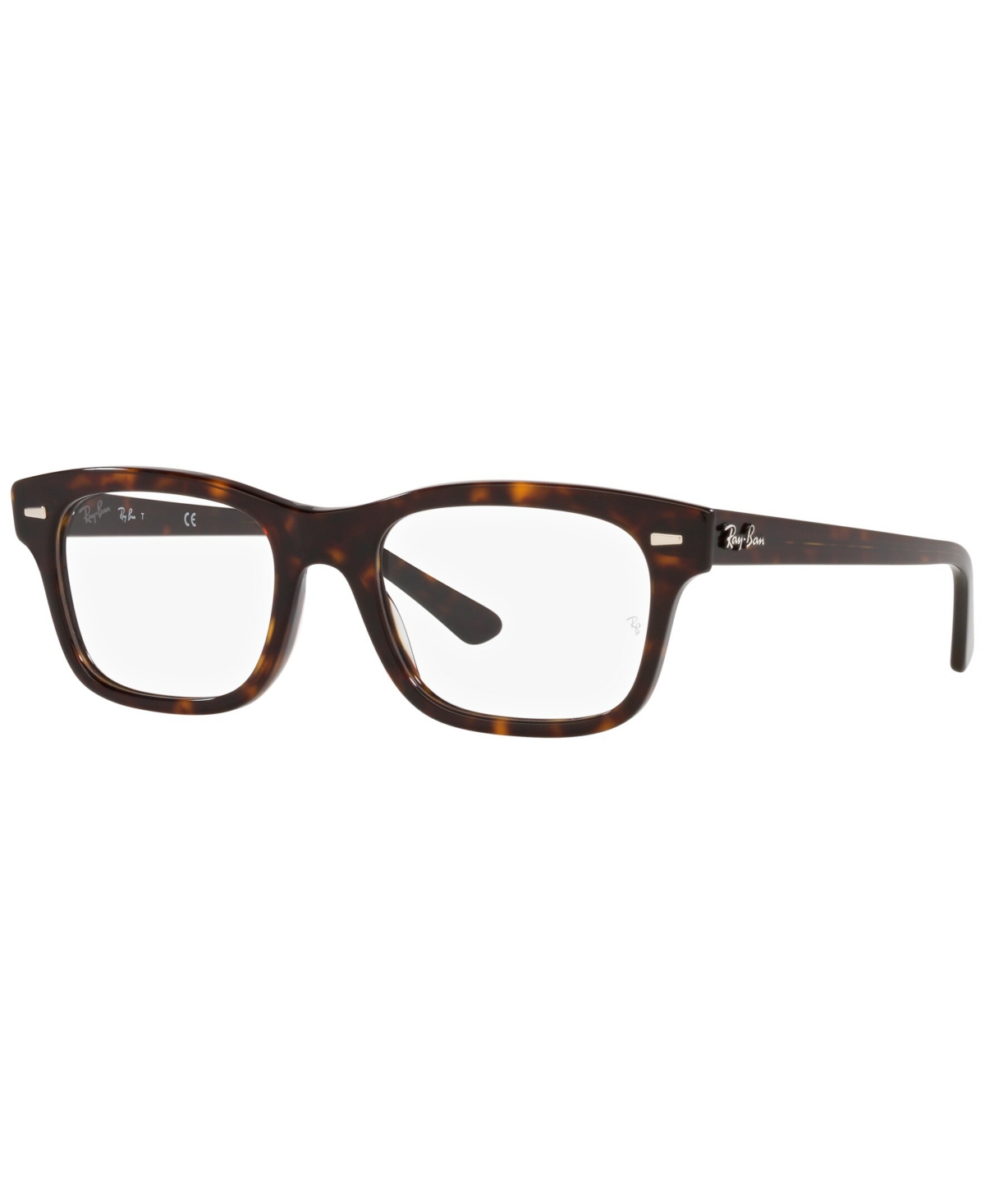 RB5383 Burbank Optics Unisex Rectangle Eyeglasses - Havana