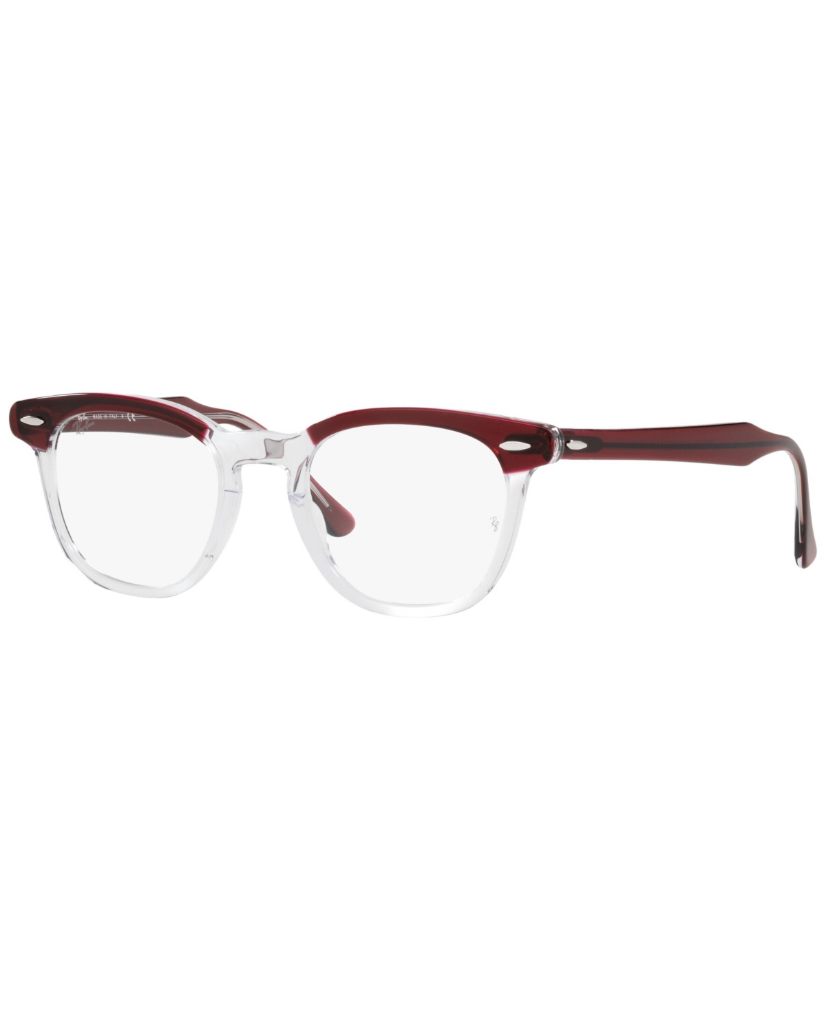 RB5398 Hawkeye Unisex Square Eyeglasses - Bordeaux on Transparent