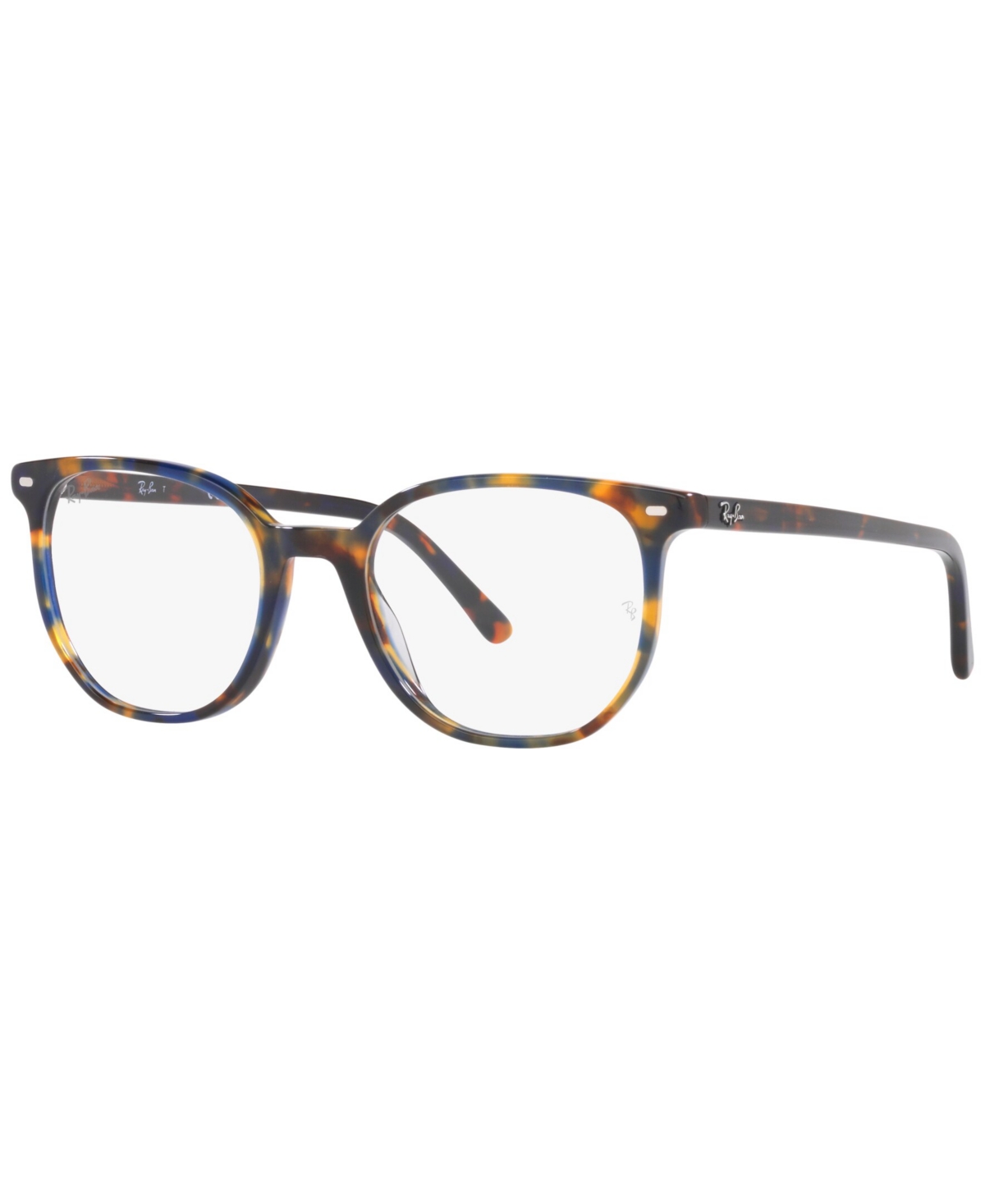 RB5397 Elliot Unisex Irregular Eyeglasses - Yellow and Blue Havana