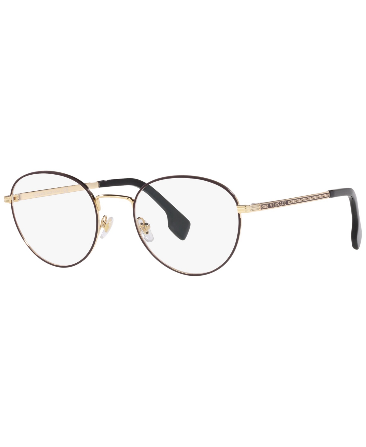 VE1279 Men's Phantos Eyeglasses - Bordeaux, Gold Tone