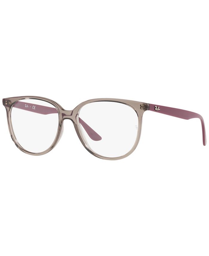 Ray-Ban RB4378V Optics Women's Square Low Bridge Fit Eyeglasses - Macy's