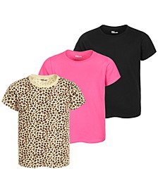 Little Girls 3-Pack Printed T-Shirts, Created For Macy's 