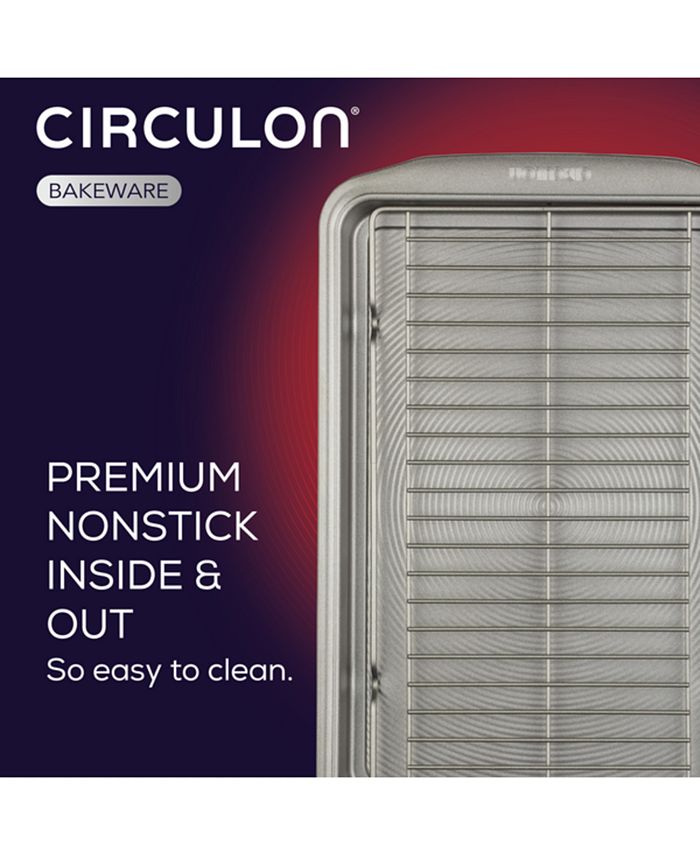 Circulon Bakeware 10" x 15" Baking Sheet Pan & Expandable Cooling Rack