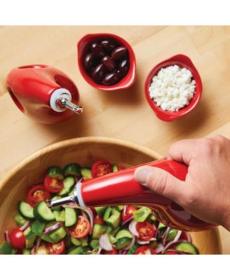 Ceramics EVOO 4-Pc. Dispensing Bottle & Ramekin Dipper Set