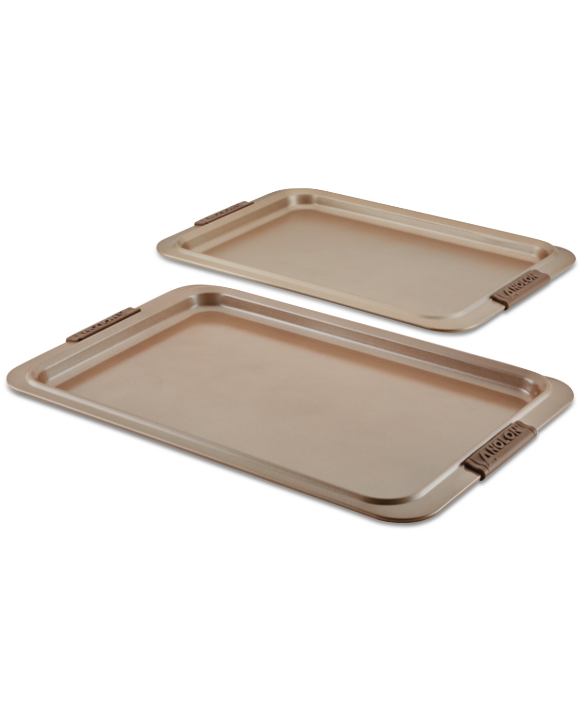 Anolon Advanced Bakeware Nonstick Cookie Sheets, Set Of 2 In Bronze