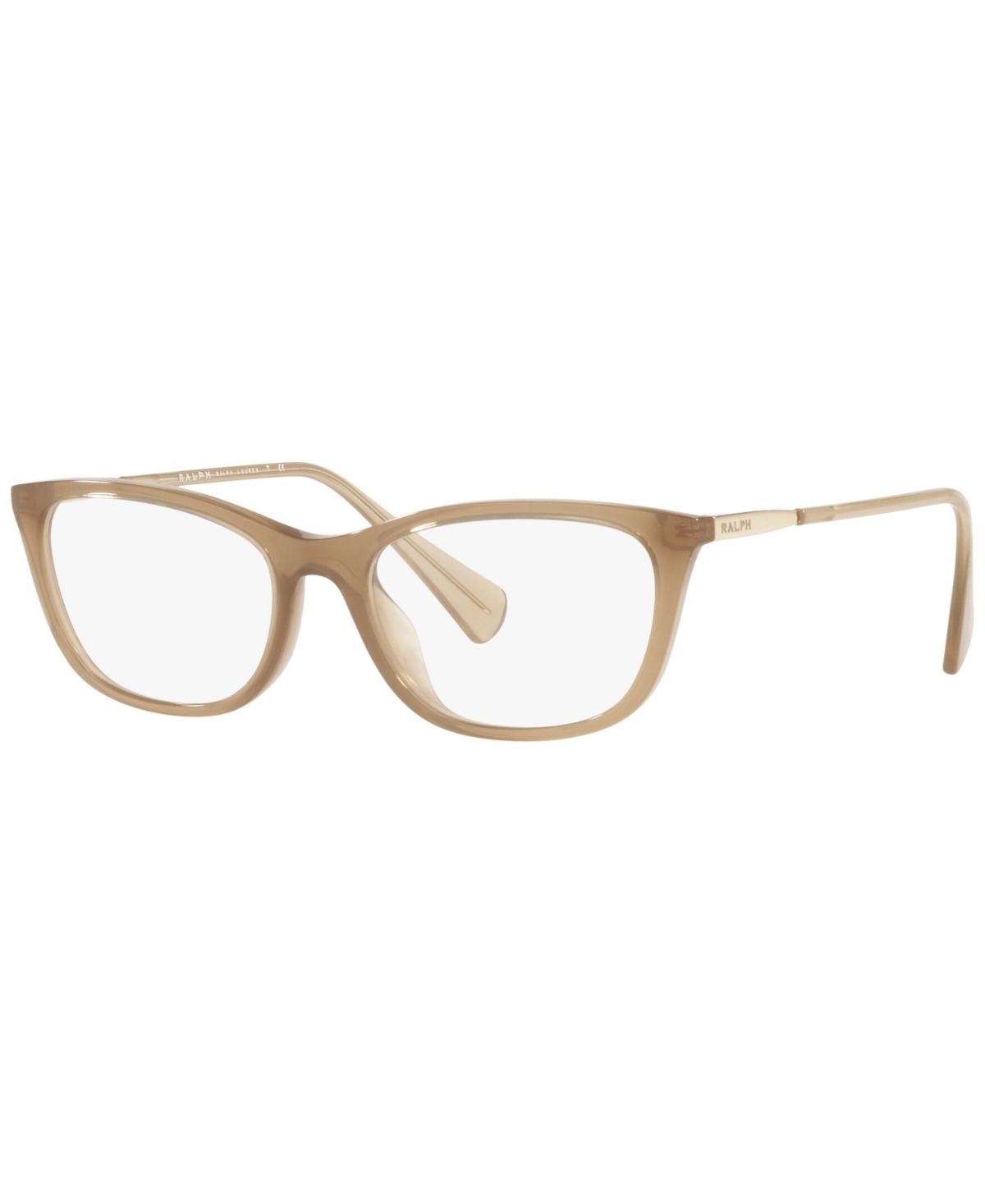 RA7138U Women's Oval Eyeglasses - Shiny Transparent Beige