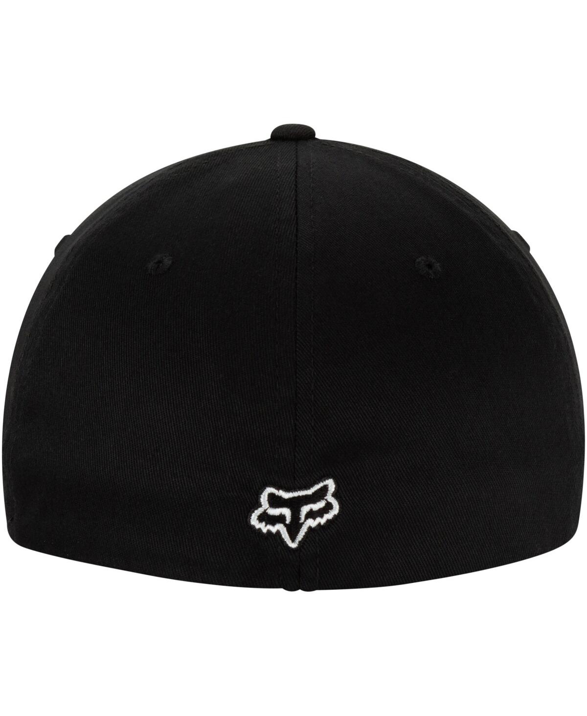Shop Fox Big Boys Black, White  Racing Flex 45 Flexfit Hat In Black,white
