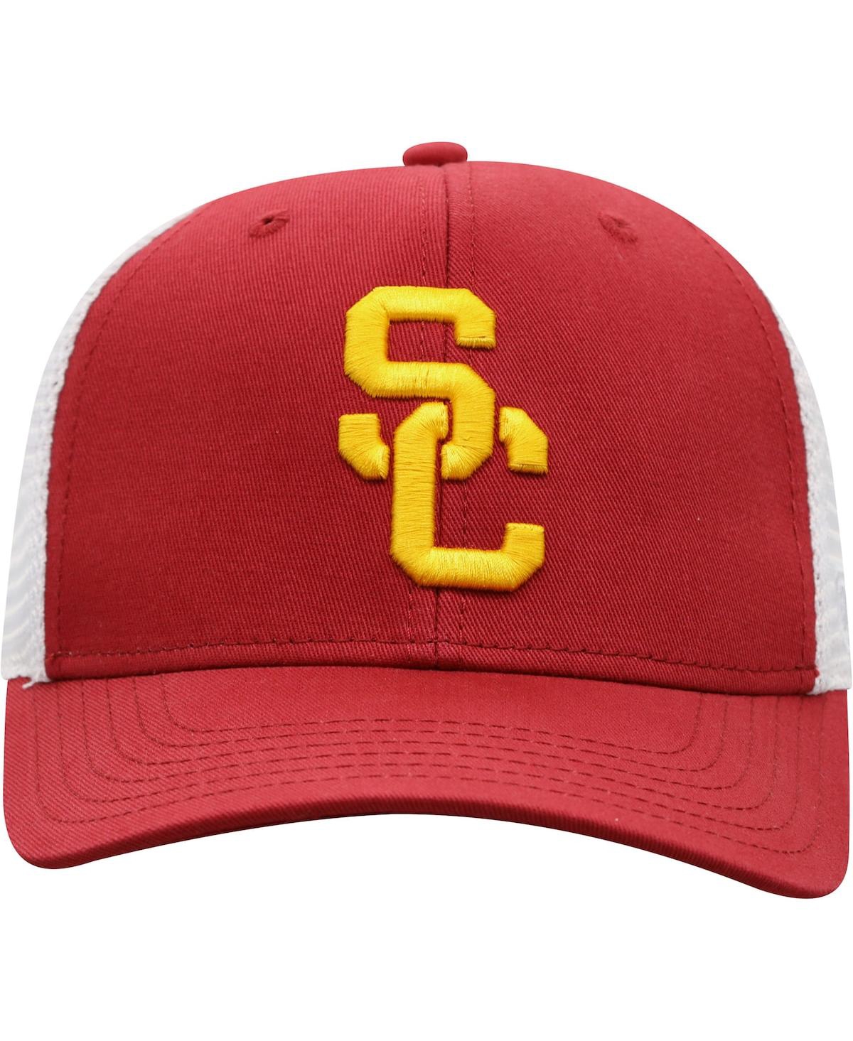 Top Of The World Men's  Cardinal, White Usc Trojans Trucker Snapback Hat In Cardinal,white