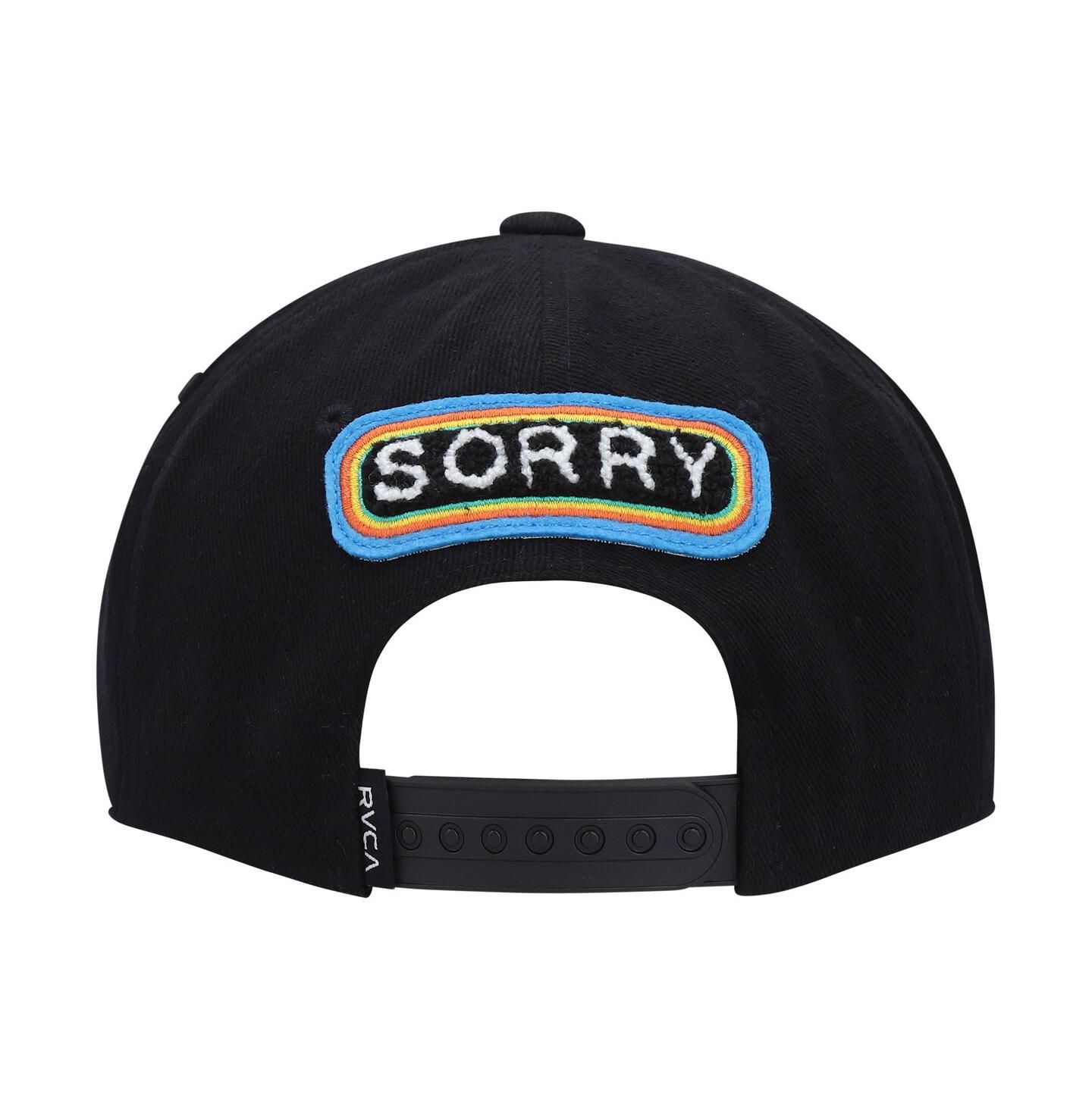 Мужская кепка RVCA Black Evan Mock Sorry Snapback Hat — фото 5
