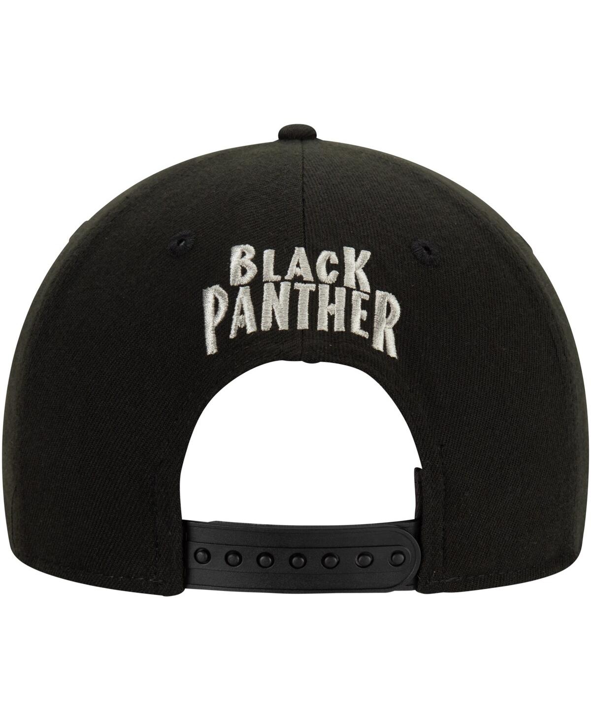 New Era Men's Black Black Panther Classic Logo 9fifty