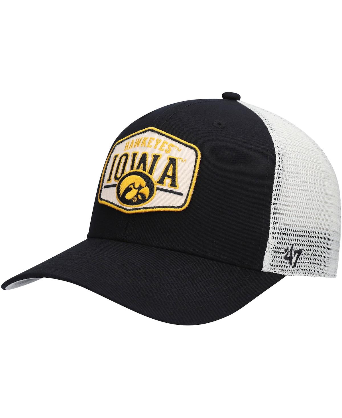 47 Brand Men's '47 Black Iowa Hawkeyes Shumay Mvp Trucker Snapback Hat
