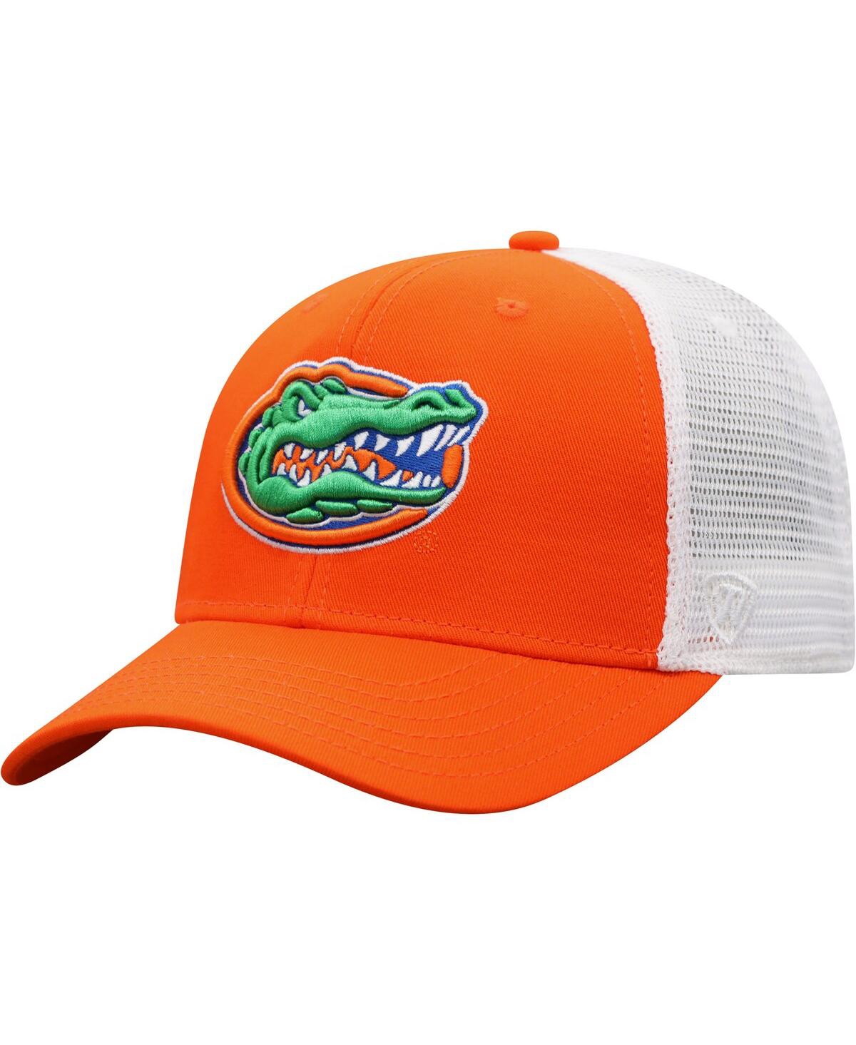 Men's Top of the World White Florida Gators Trucker Snapback Hat - White