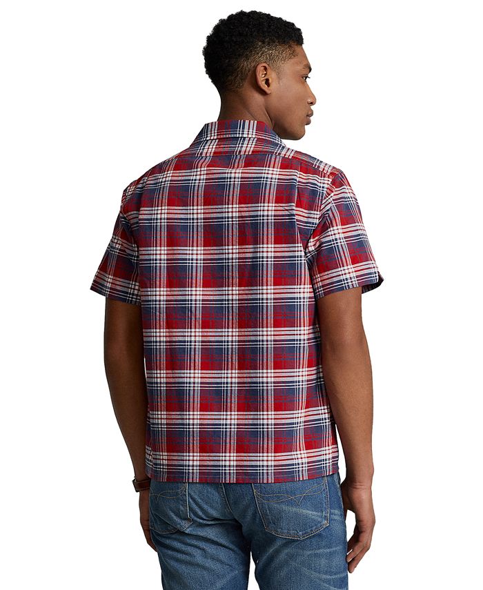Polo Ralph Lauren Men's ClassicFit Plaid Oxford Camp Shirt & Reviews