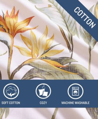 Birds of Paradise 5 Piece Comforter Set, Full/Queen