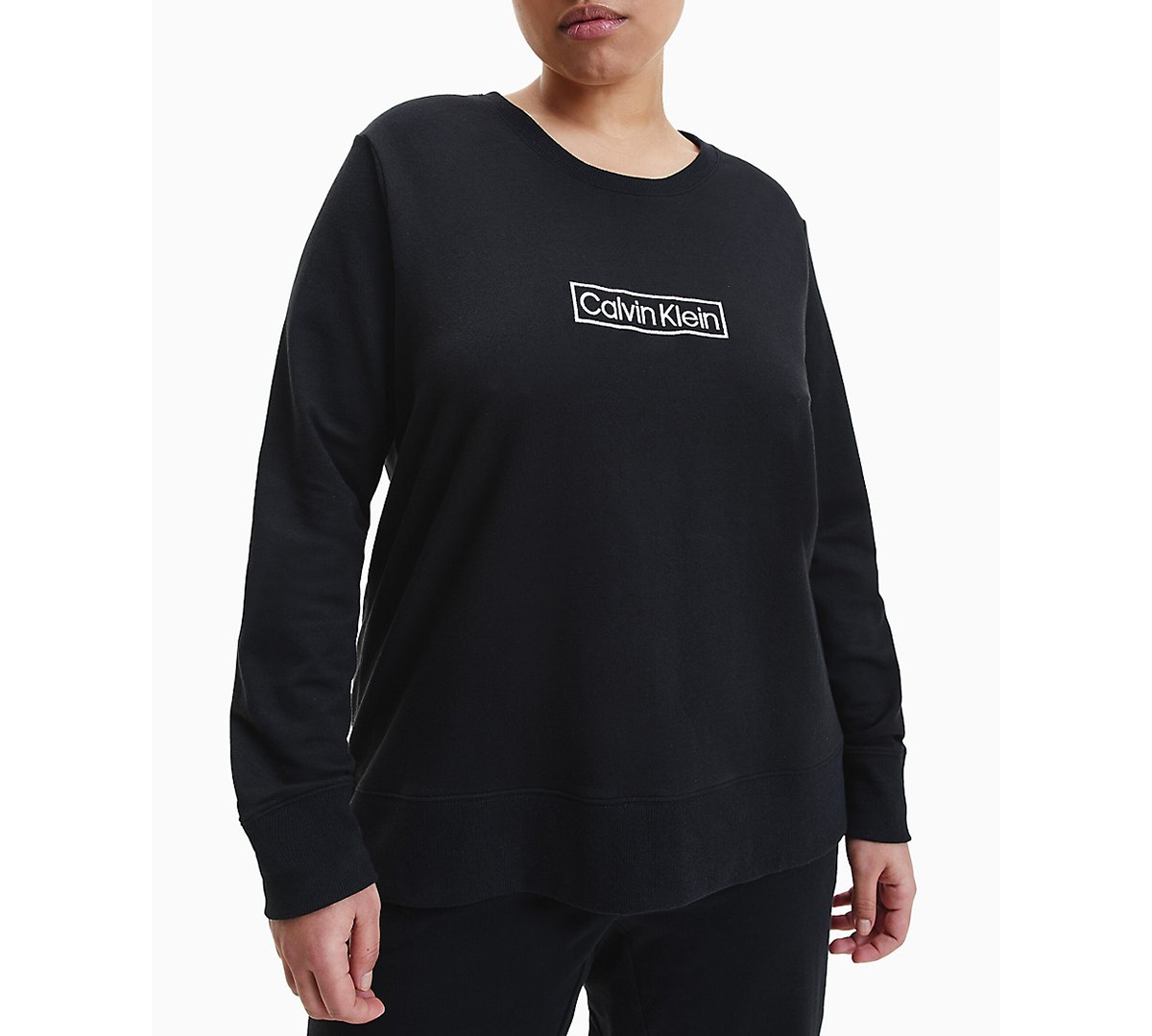 Calvin Klein Women's Plus Size Reimagined Heritage Lounge Sweatshirt