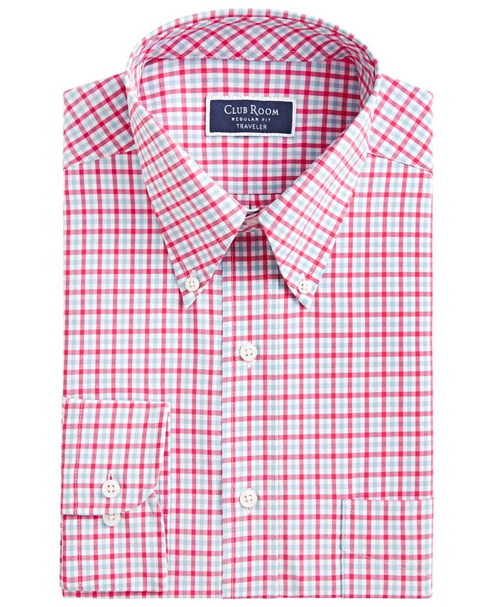 Club Room Men's Regular Fit Traveler Dress Shirt, Created for Macy's