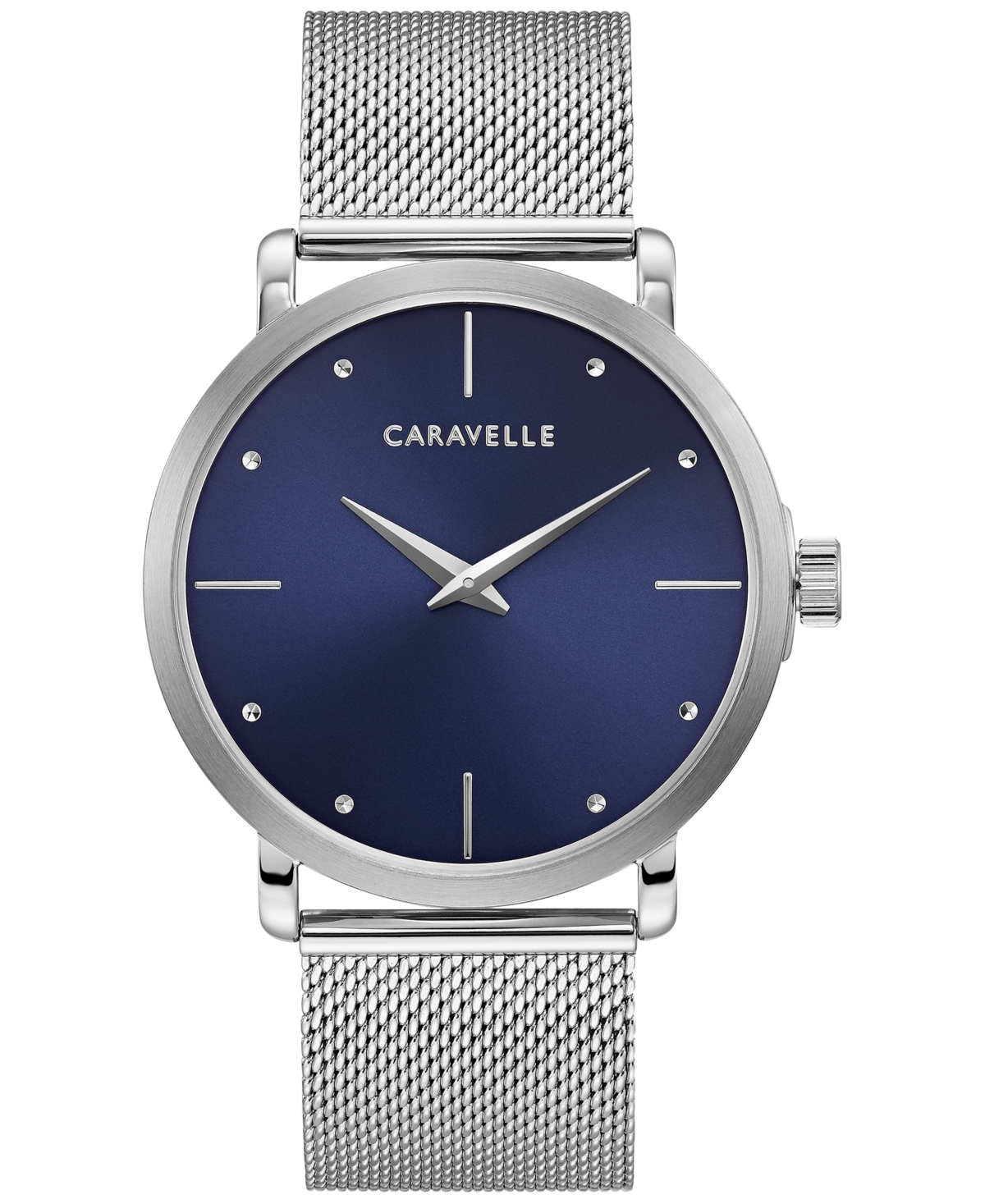 Caravelle Designed by Bulova Men's Stainless Steel Mesh Bracelet Watch 42mm Women's Shoes