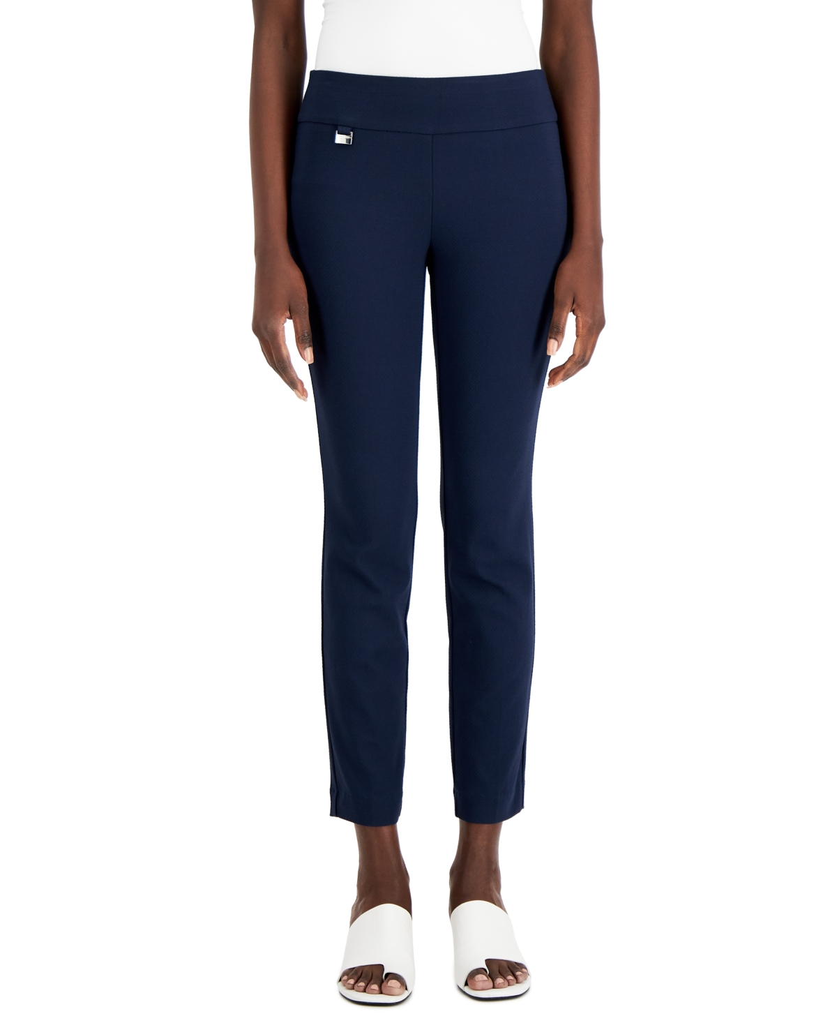 Alfani Tummy Control Pull On Printed Skinny Pants Created for Macy s Smart Closet