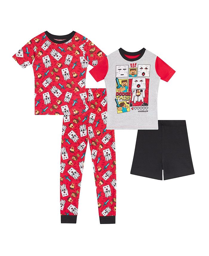 Minecraft Big Boys 4 Piece Pajama Set Macy s