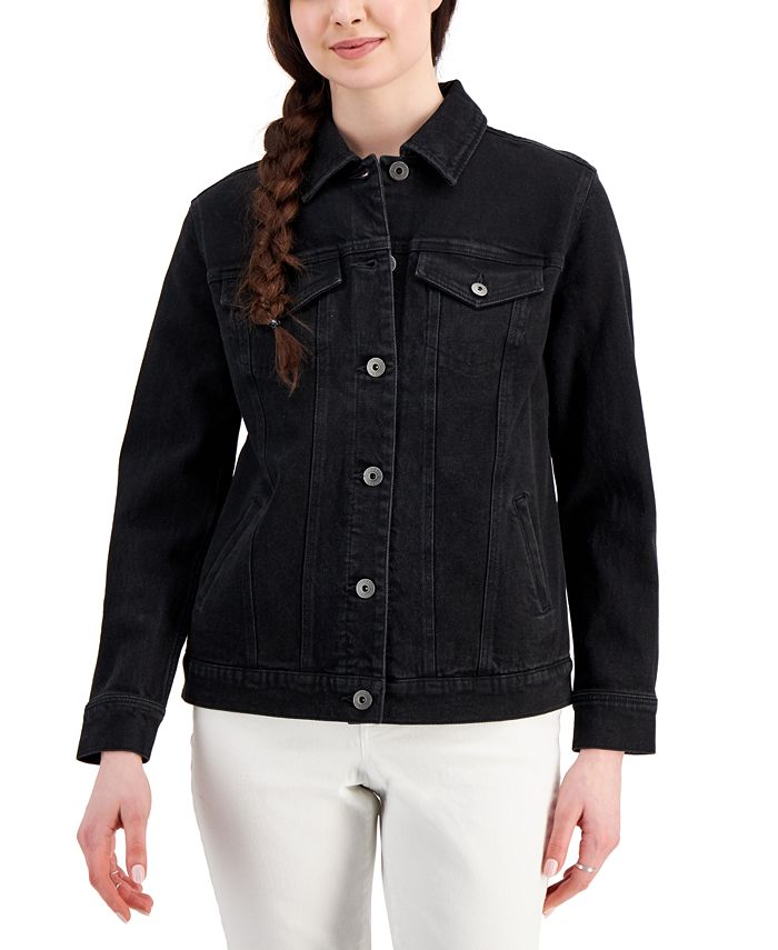 Style & Co Women's Denim Trucker Jacket, Created for Macy's Macy's