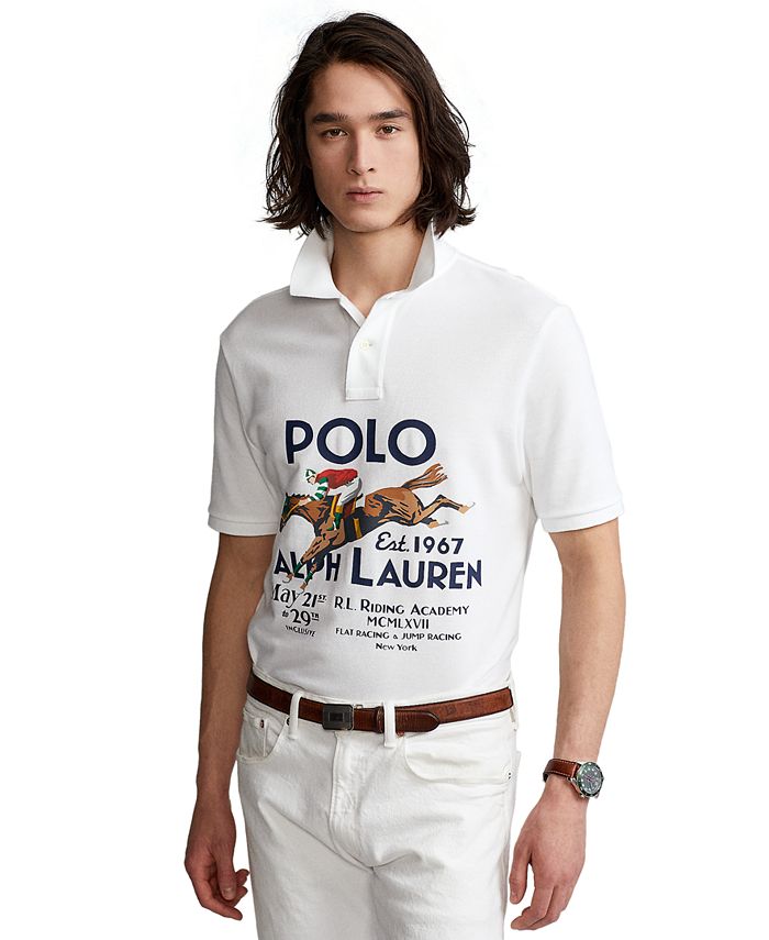 Polo Ralph Lauren Men's Classic-Fit Mesh Graphic Shirt - Macy's
