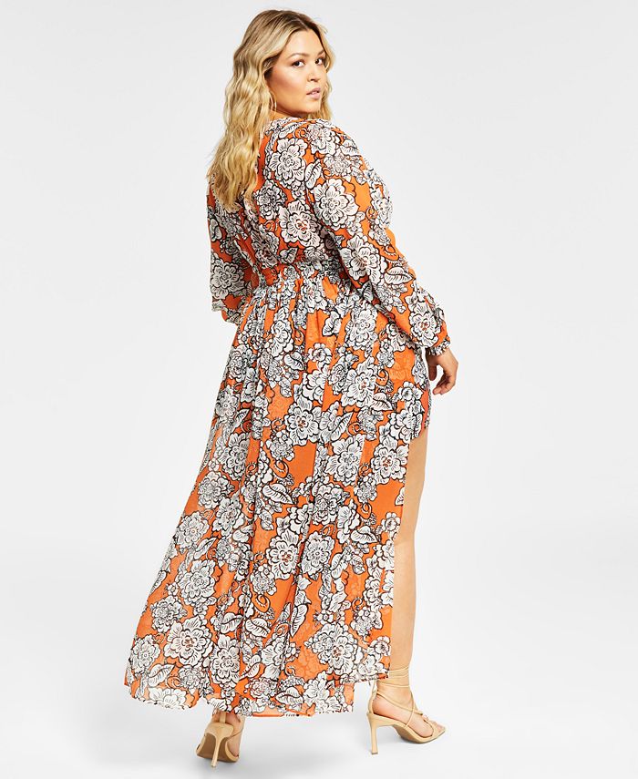 Nina Parker - Trendy Plus Size 2-Pc. Dress & Shorts Set, Created for Macy's