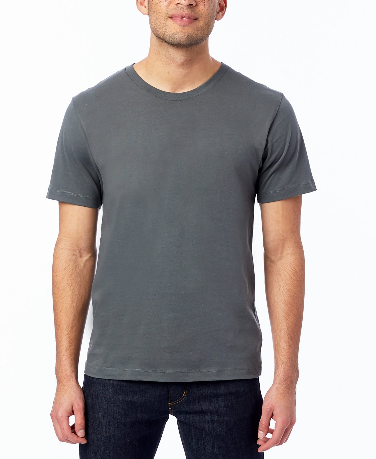 Alternative Apparel Men's Short Sleeves Go-to T-shirt In Asphalt