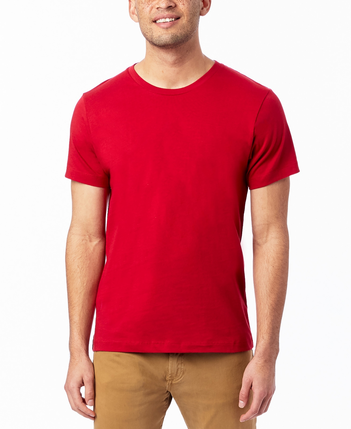 Alternative Apparel Men's Short Sleeves Go-to T-shirt In Apple Red