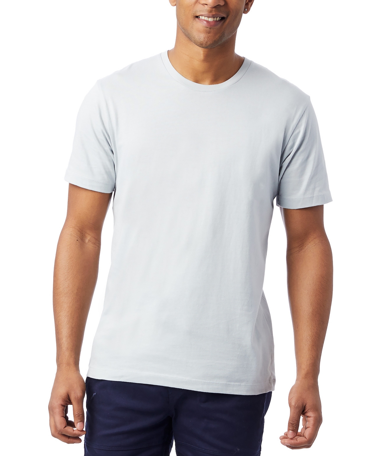 Alternative Apparel Men's Short Sleeves Go-to T-shirt In Light Gray