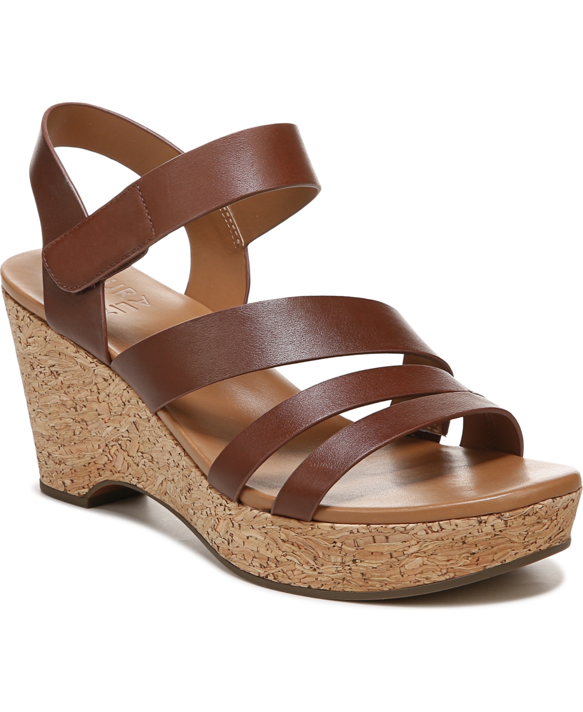 Shop Naturalizer Cynthia Ankle Strap Sandals In Cinnamon Leather