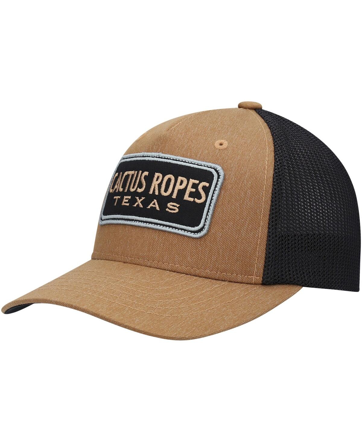 Hooey Kids' Big Boys  Tan, Black Cactus Ropes Trucker Flex Hat In Tan,black