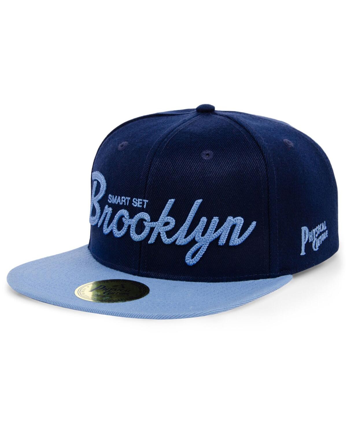 Physical Culture Men's  Navy Smart Set Athletic Club Of Brooklyn Black Fives Snapback Adjustable Hat