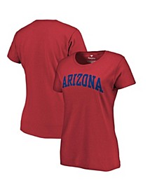 Women's Branded Red Arizona Wildcats Basic Arch T-shirt