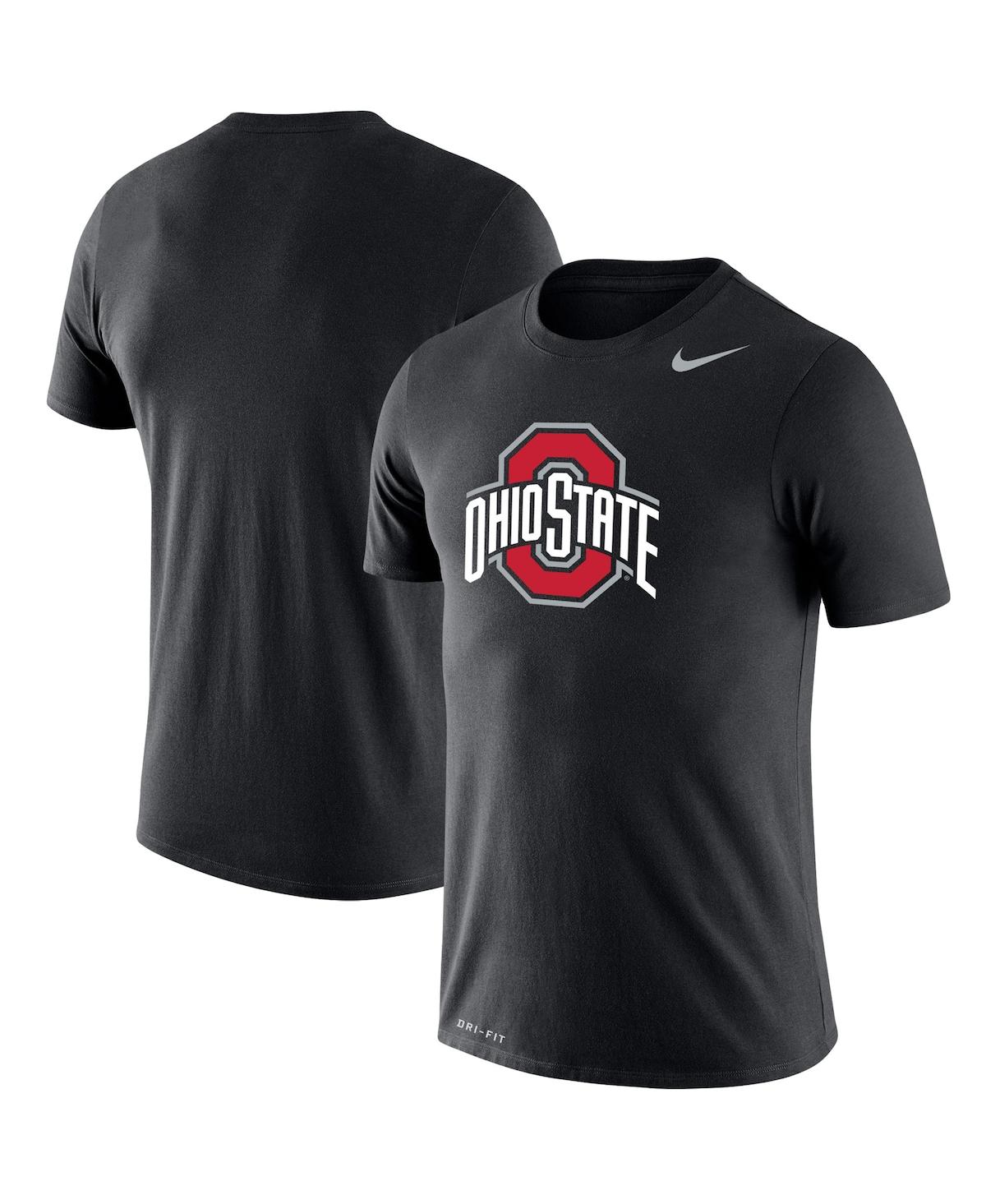 Shop Nike Men's  Black Ohio State Buckeyes Big And Tall Legend Primary Logo Performance T-shirt