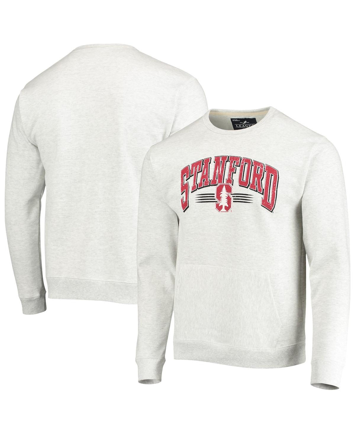 Men's League Collegiate Wear Heathered Gray Stanford Cardinal Upperclassman Pocket Pullover Sweatshirt - Heathered Gray