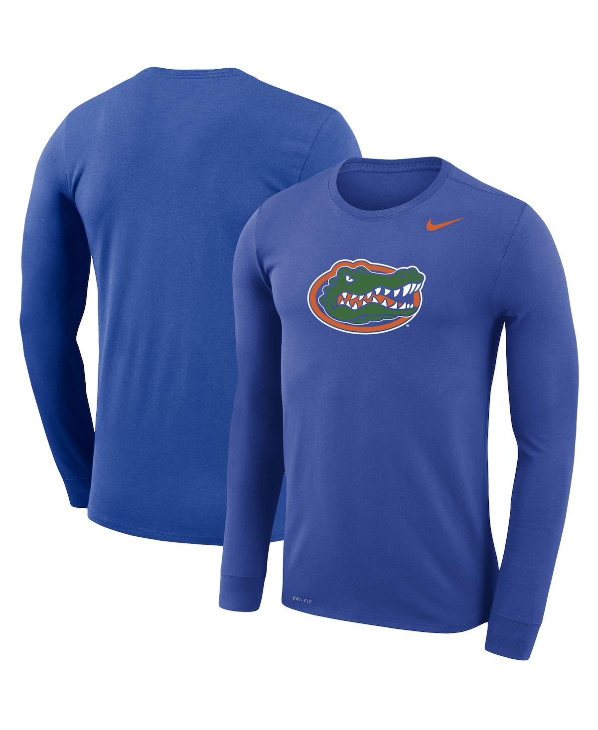 Men's Nike Royal Florida Gators School Logo Legend Performance Long Sleeve T-shirt