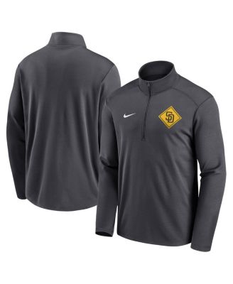 Men's Anthracite San Diego Padres Diamond Icon Pacer Performance Quarter-Zip Top
