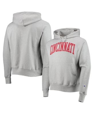 Men's Heathered Gray Cincinnati Bearcats Cincy Arch Pullover Hoodie