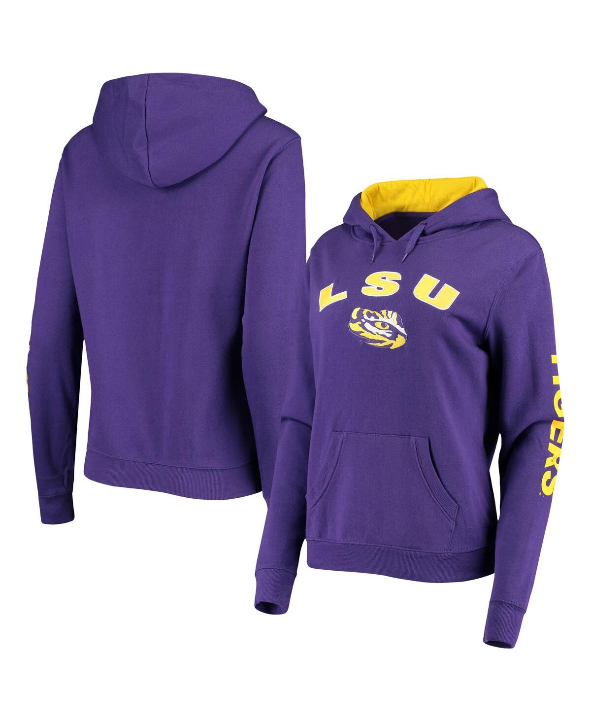 Women's ColosseumLsu Tigers Loud and Proud Pullover Hoodie - Purple