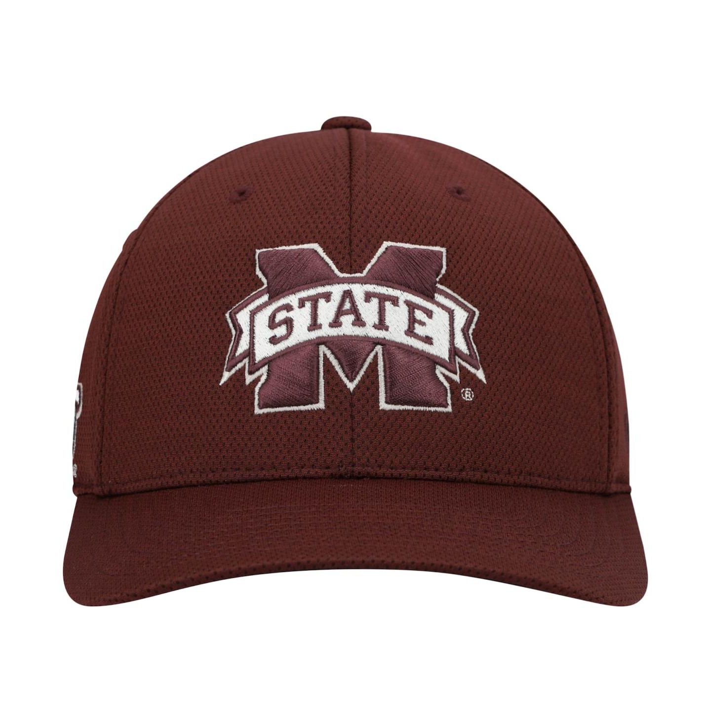 Мужская кепка Top of the World Maroon Mississippi State Bulldogs Reflex Logo Flex Hat — фото 3