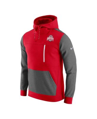 Men's Scarlet Ohio State Buckeyes AV-15 2.0 Pullover Hoodie