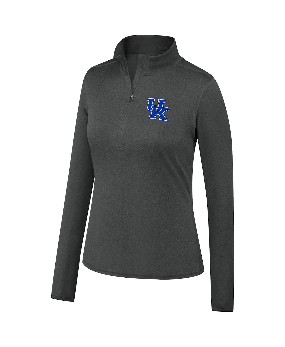 Women's Top of the WorldKentucky Wildcats Olympus Half-Zip Jacket - Heathered Charcoal
