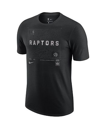 Nike Black Toronto Raptors Courtside Chrome Pullover Hoodie